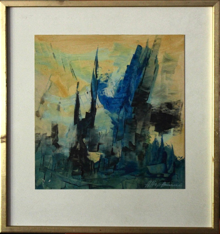 OIDENTIFIERAD KONSTNÄR. Mixed media.