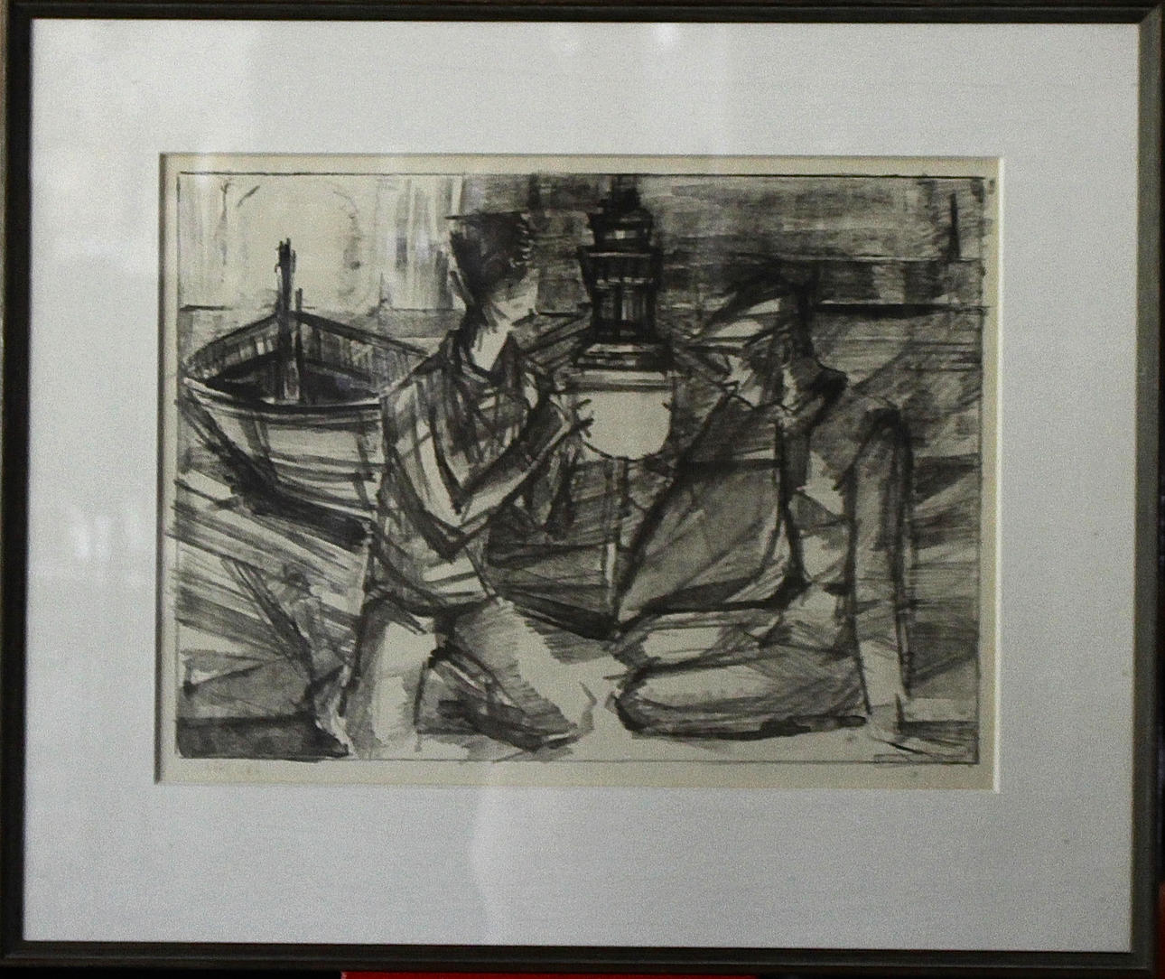 OIDENTIFIERAD KONSTNÄR. lithograph.