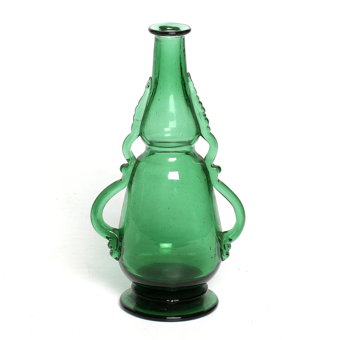 EDVIN OLLERS. Flaska / vas, glas, Kosta, 1920-tal.