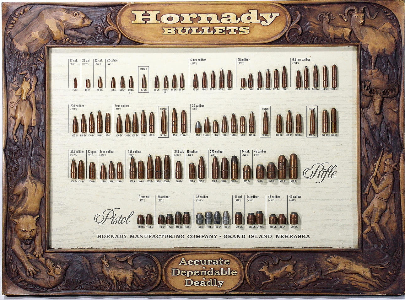 TAVLA, med patroner, snidad träram.