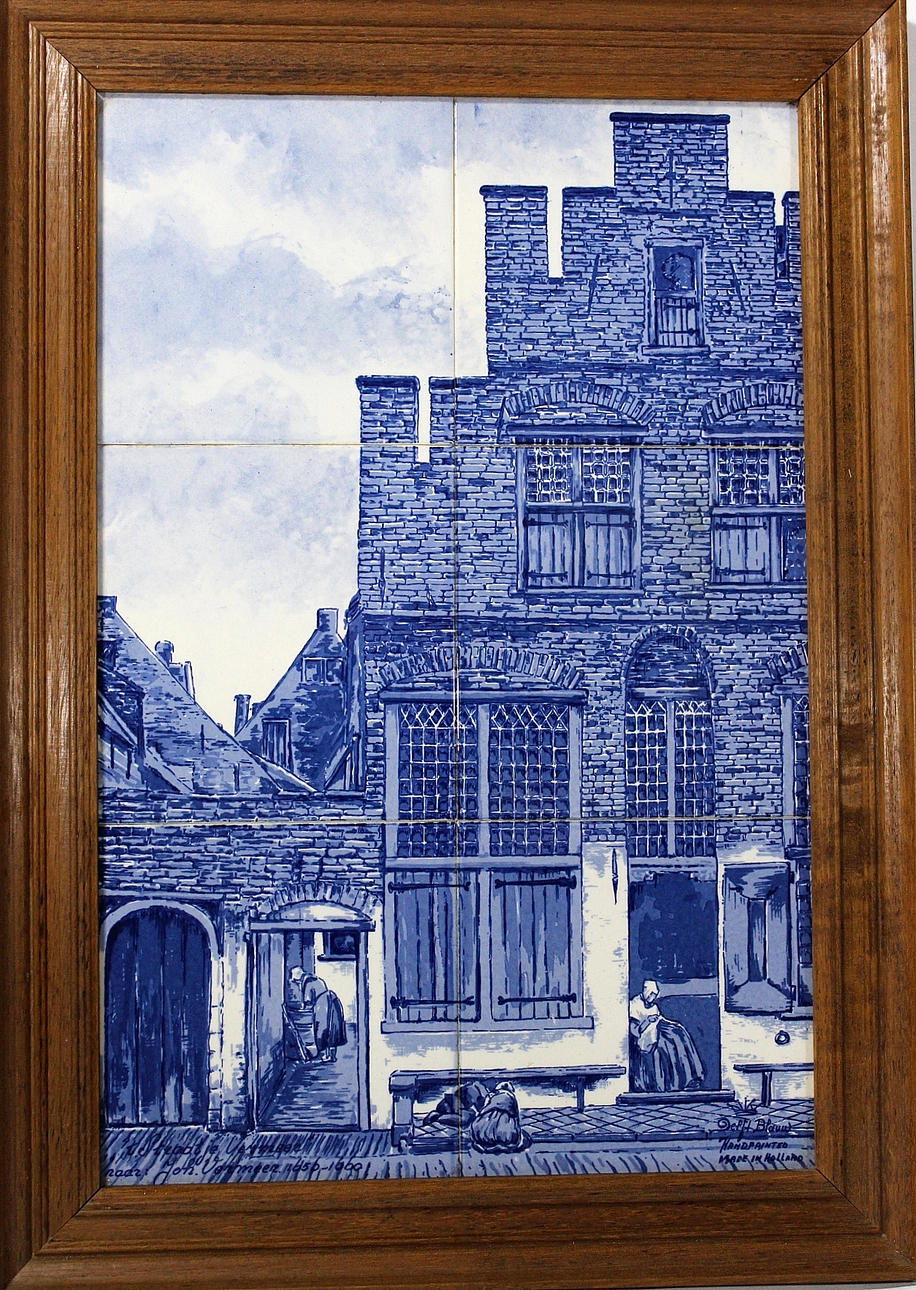 OIDENTIFIERAD KONSTNÄR. kakelplattor, Holländska.