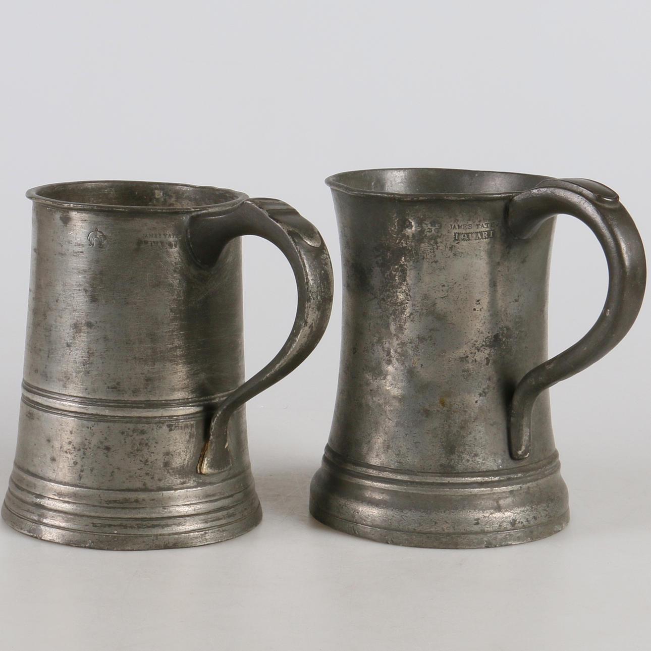 STOP, 2 st. Tenn, James Yates, England, 1800-tal.