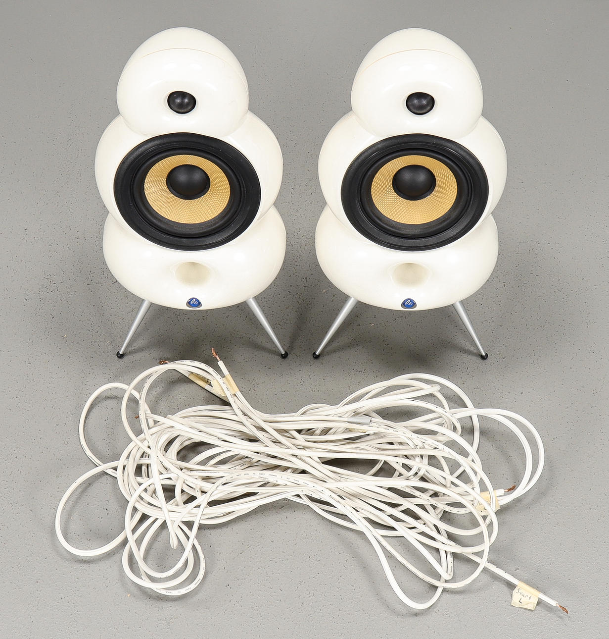 SPEAKERS 1 pair “MiniPod” Scandyna, 2000s. Collectables - Audio