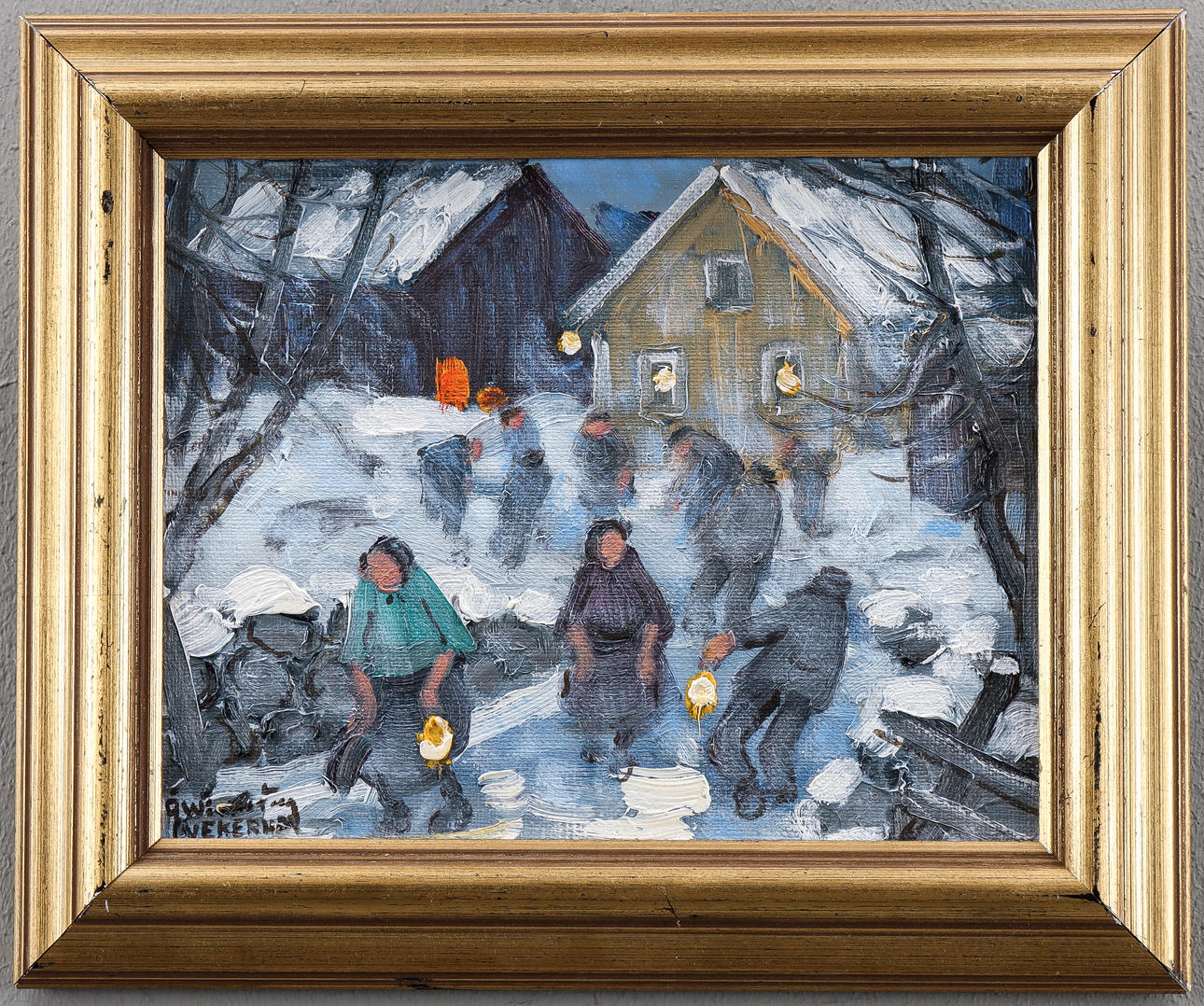 ÅKE WICKSTRÖM. Winter evening.