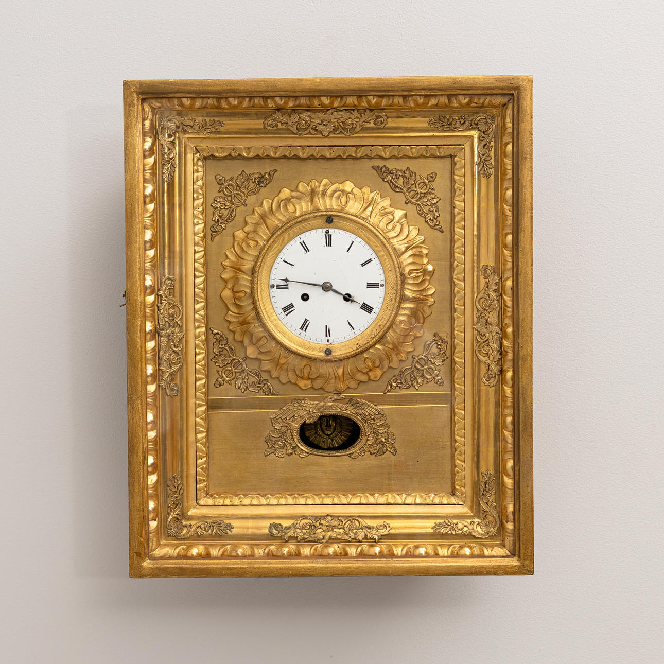 WALL PENDYL so called picture clock, 19th century.