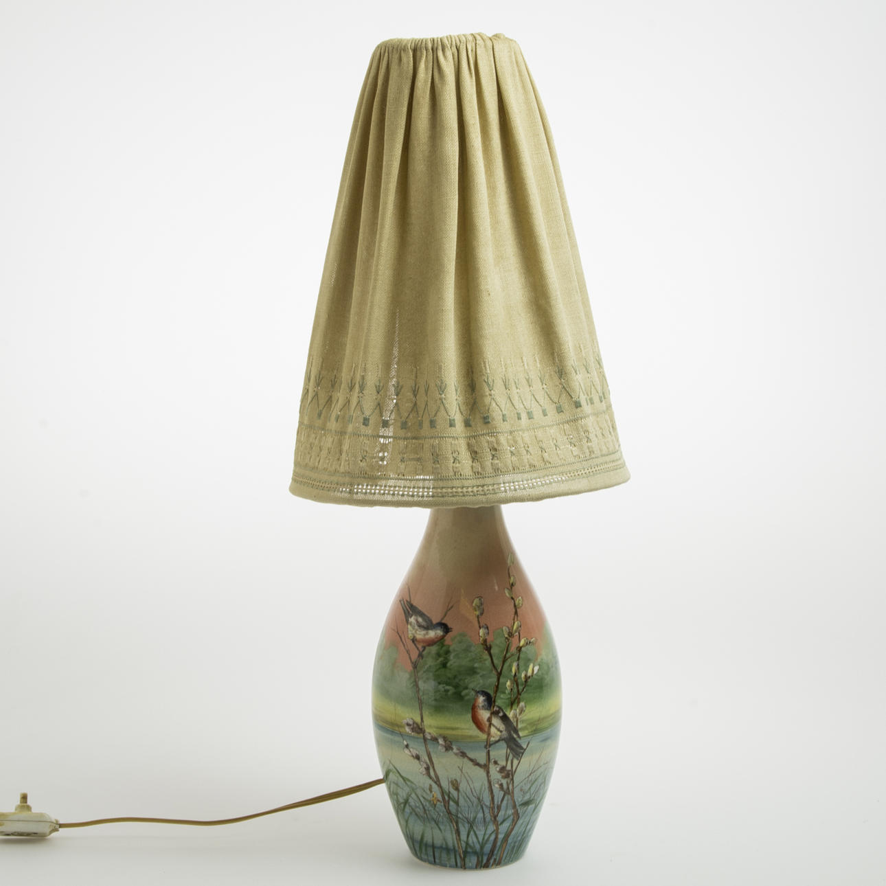 BORDSLAMPA, porslin, Rörstrand.