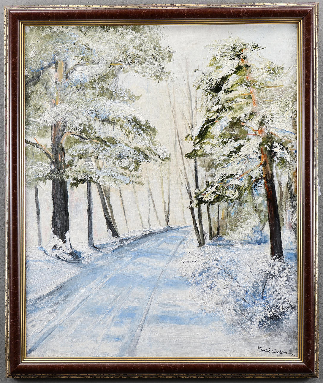 BERTIL CARLSSON. Winter landscape.