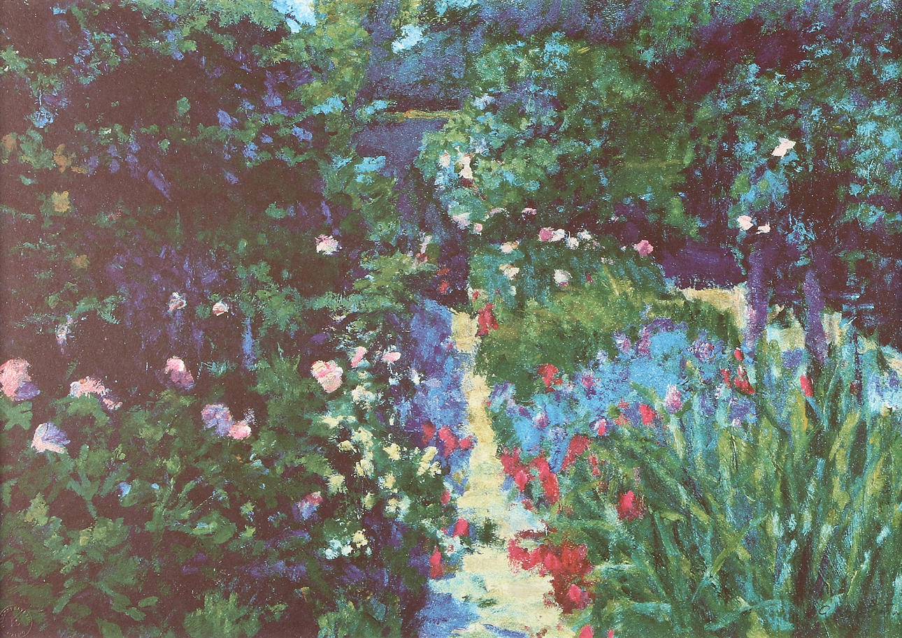 GERHARD  NORDSTRÖM. Silkscreen, 46/99. Thriving Landscape. Signed.