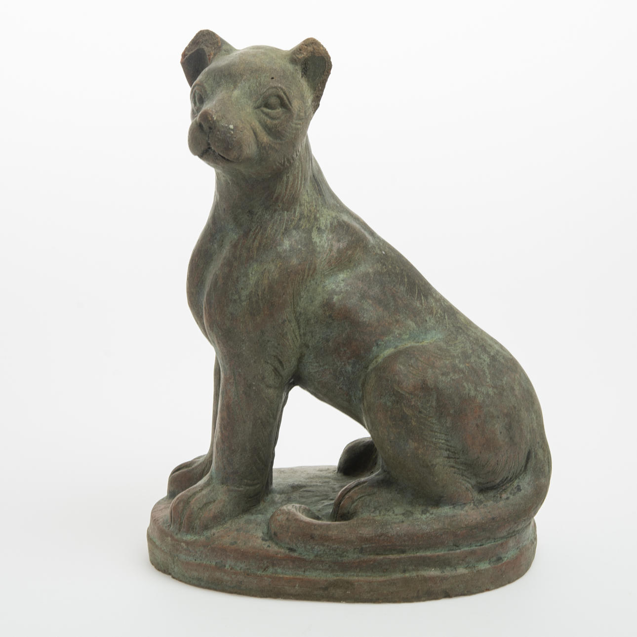 SKULPTUR, hund, terrakotta.