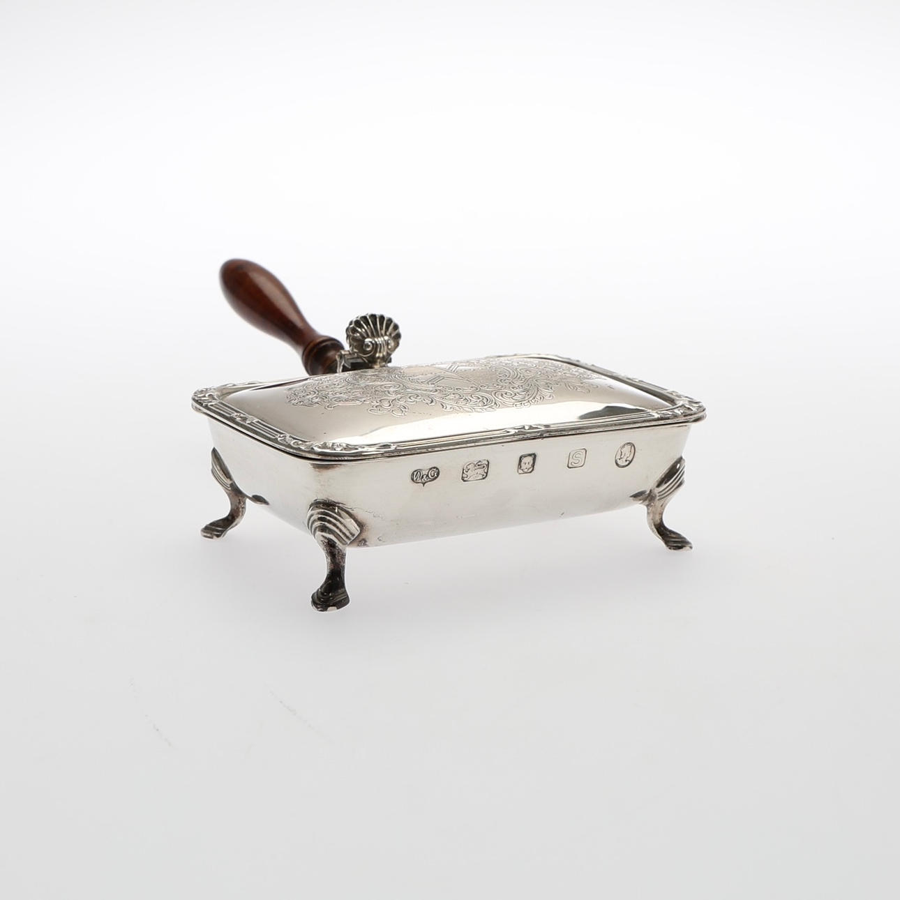 MID-CENTURY SILVER SILENT BUTLER. Silver & Metals - Silver - Auctionet