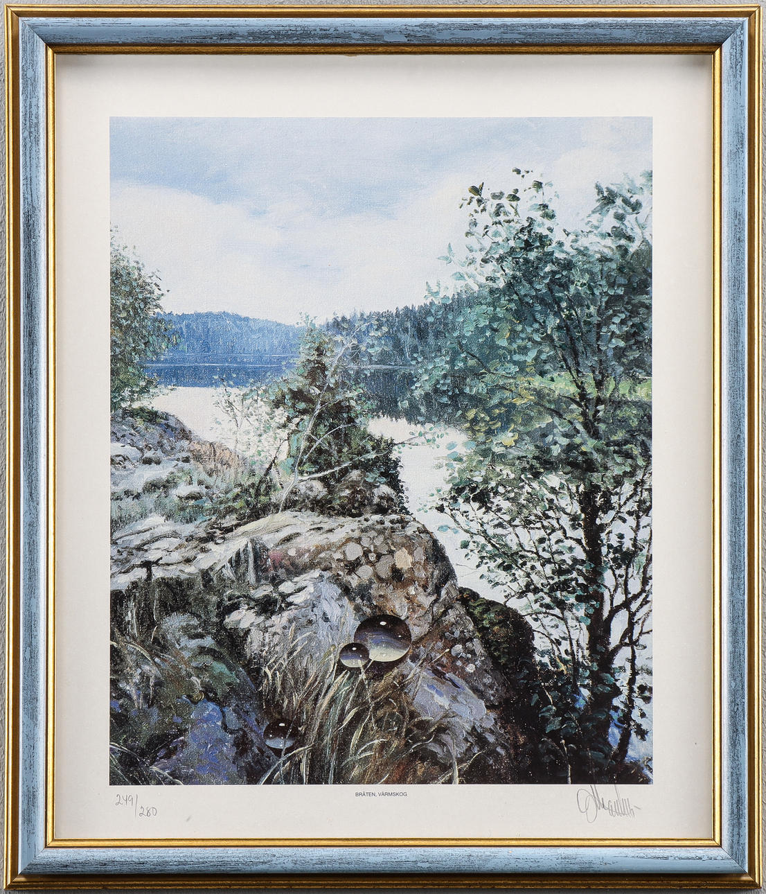 OLLE ERIKSSON lithograph 249/280, signed.