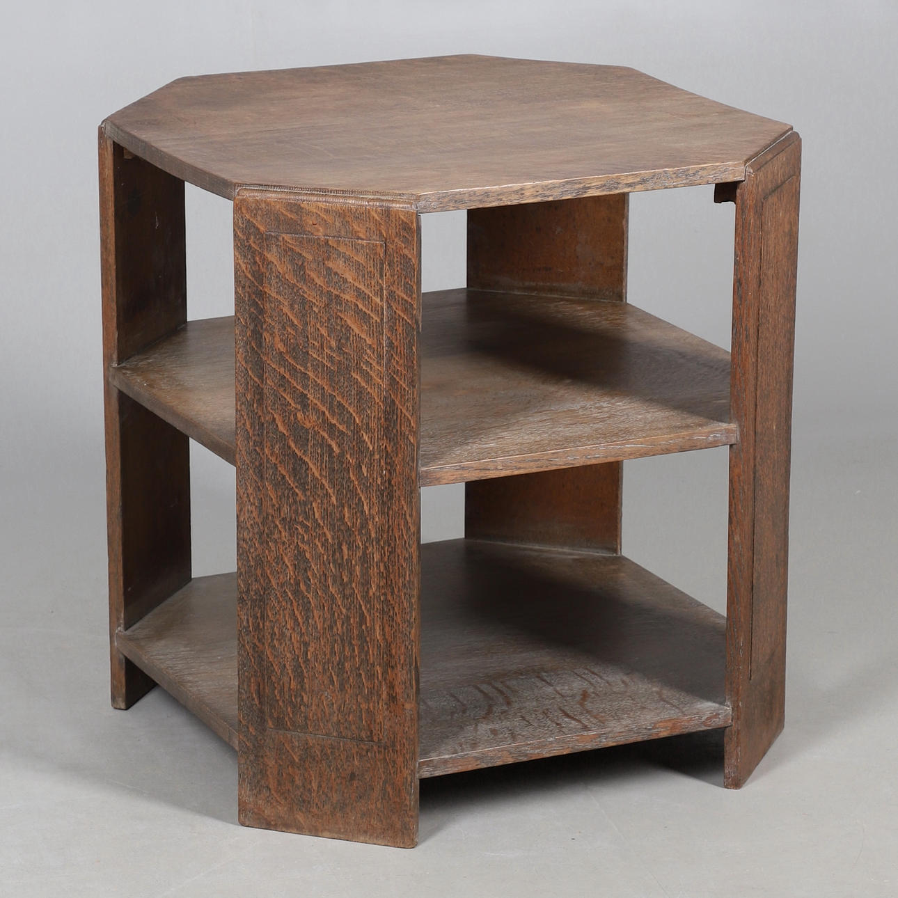 ART DECO LIMED OAK TABLE - ELLISTON & CAVELL.