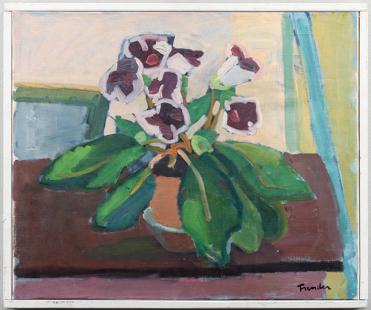 HELGE FRENDER. Blumenstillleben.