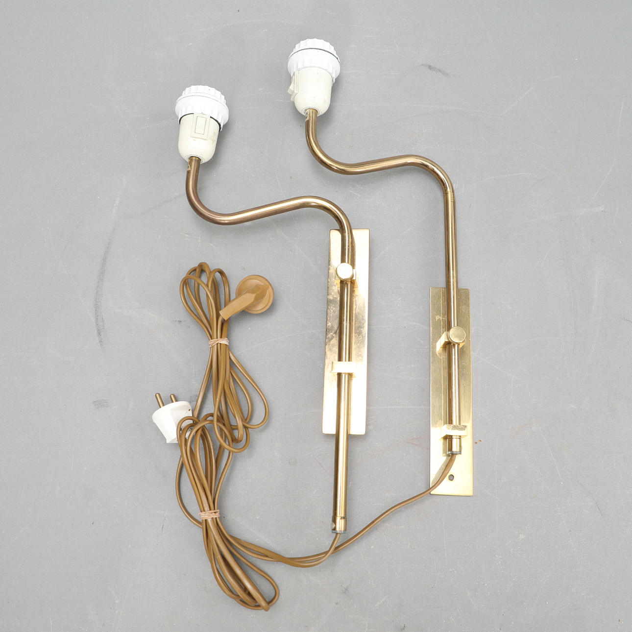 WALL LAMPS, a pair, brass, Bergboms.