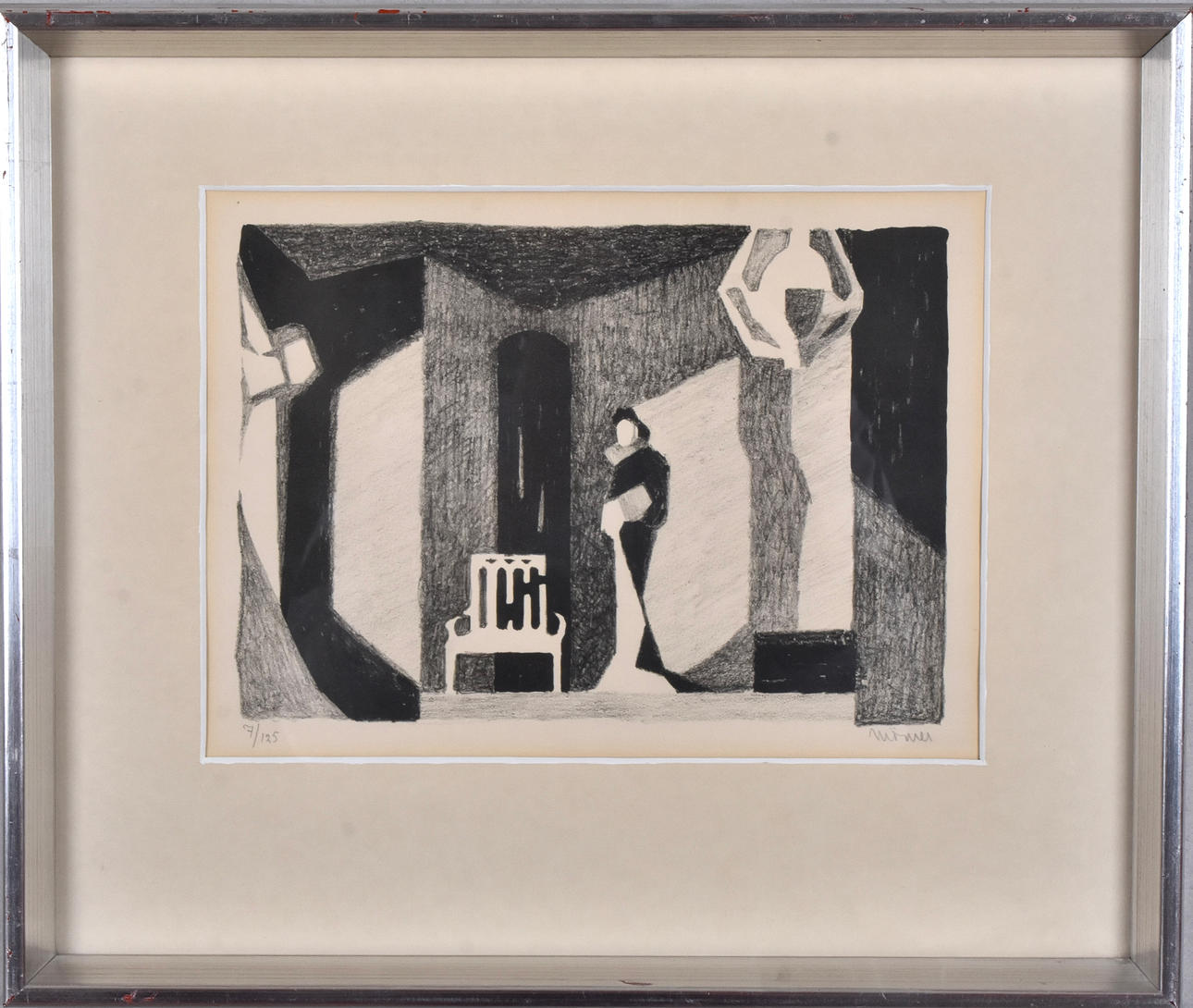 STELLAN MÖRNER. LITHOGRAPHY, THEATER STAGE.