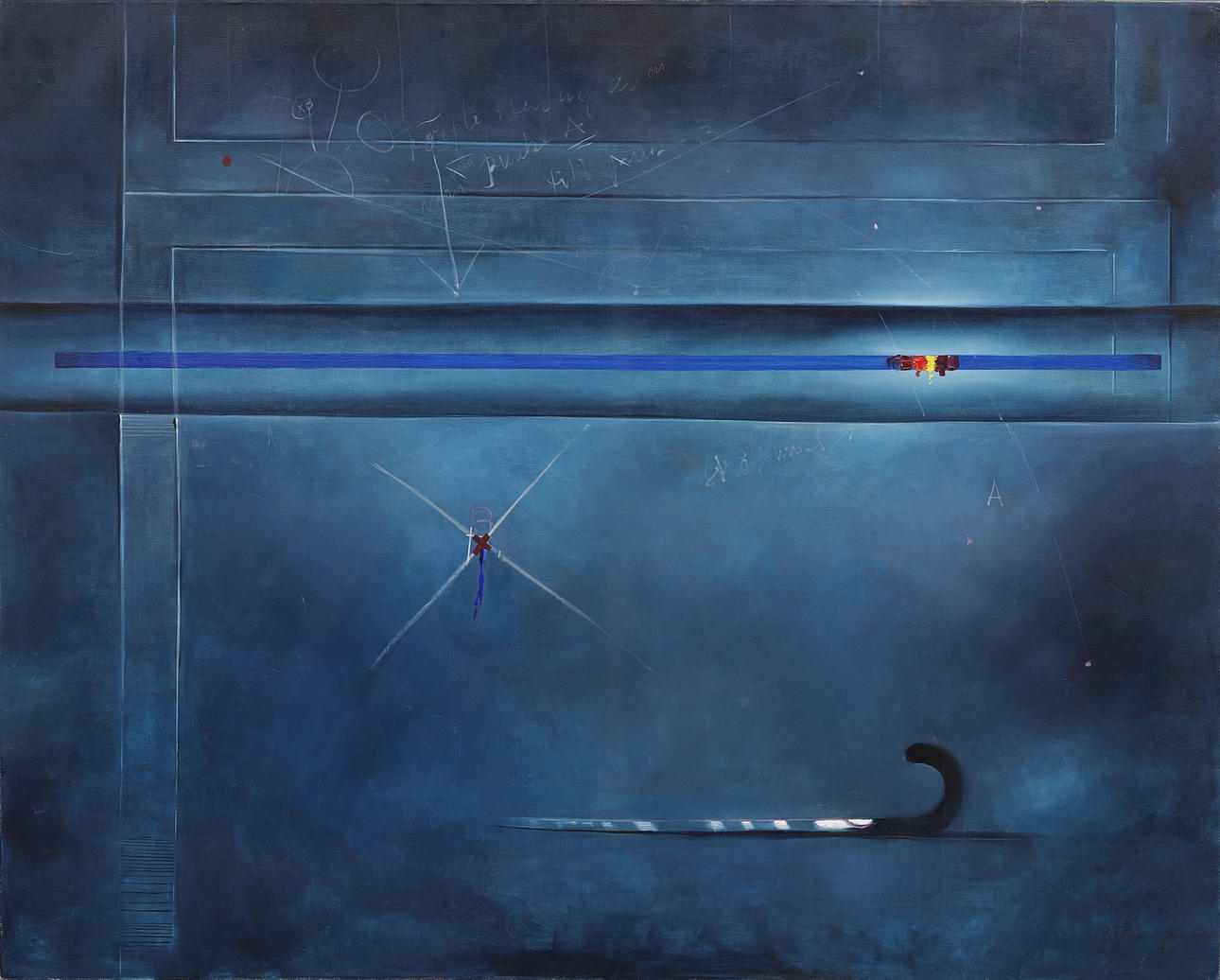 BERT JOHNNY NILSSON. ABSTRACT COMPOSITION, signed.