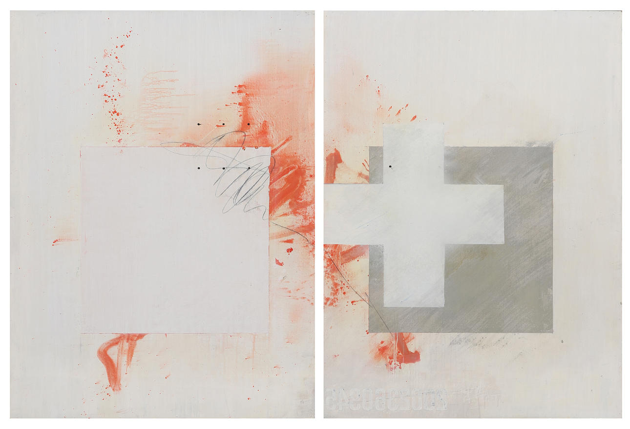 VILLY EMIL HANSEN (1936-1997). DIPTYK, on verso signed and dated 82.