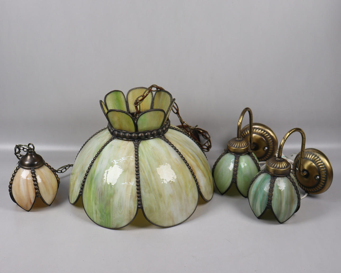 MIRANDA, ceiling lamp, sconces and window lamp, 4 pieces.