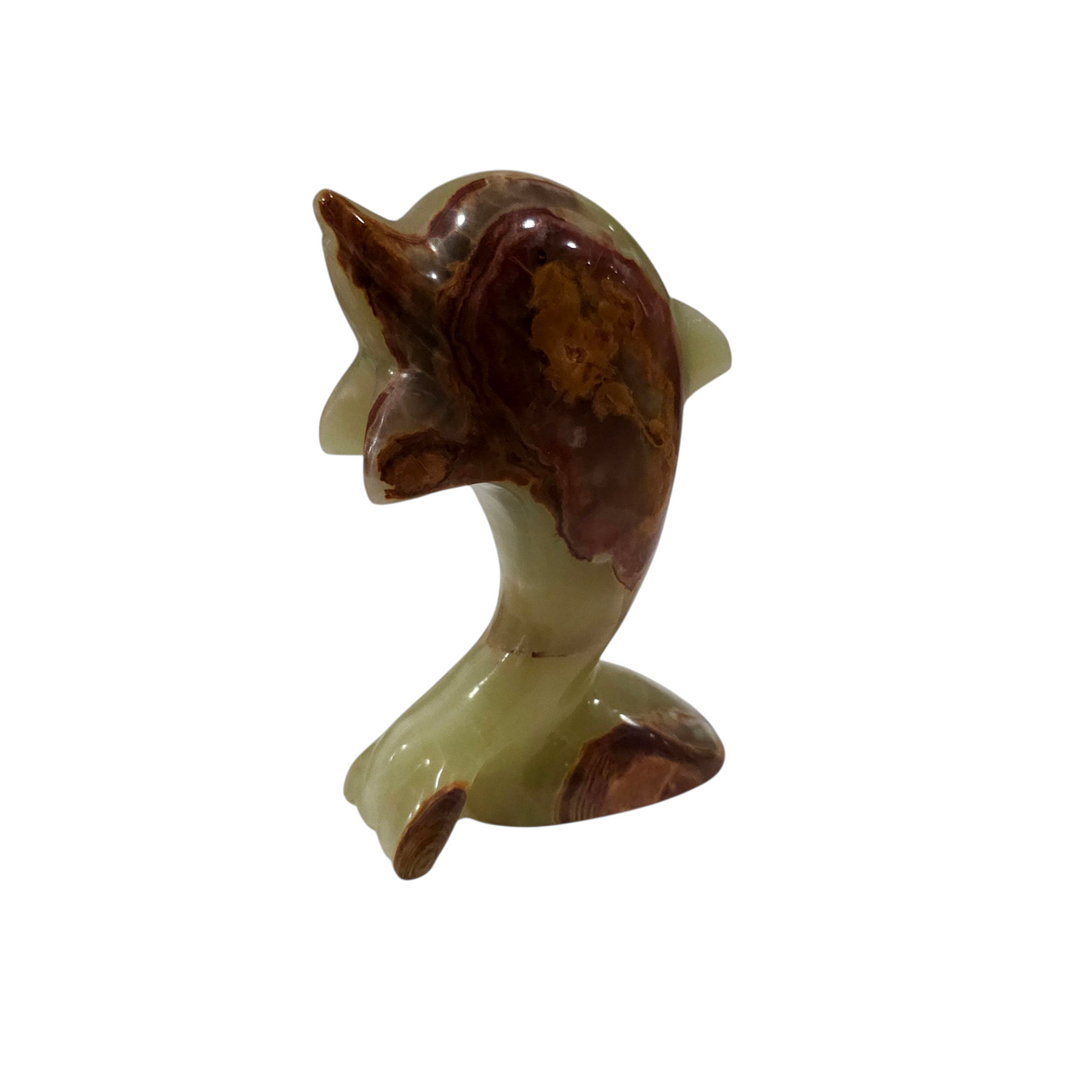 Jade dolphin figure.