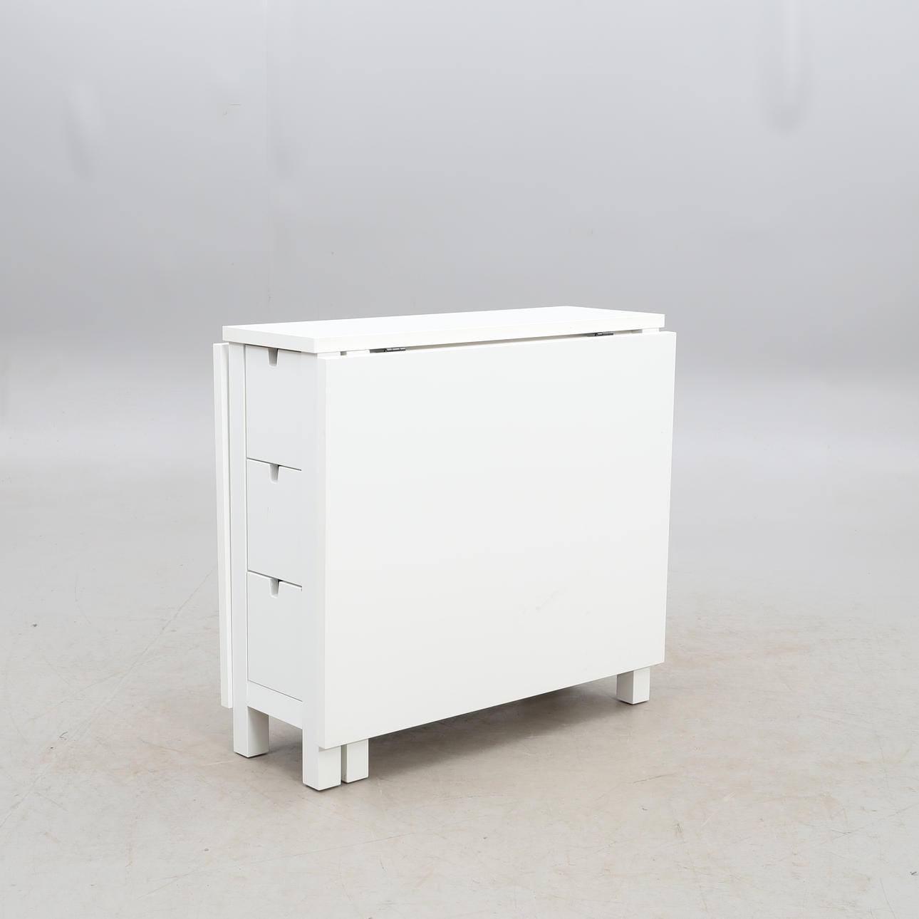 DINING TABLE, with flaps/drawers, contemporary.