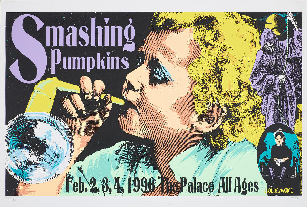FRANK KOZIK (USA 1962-2023). Concert poster, screen print