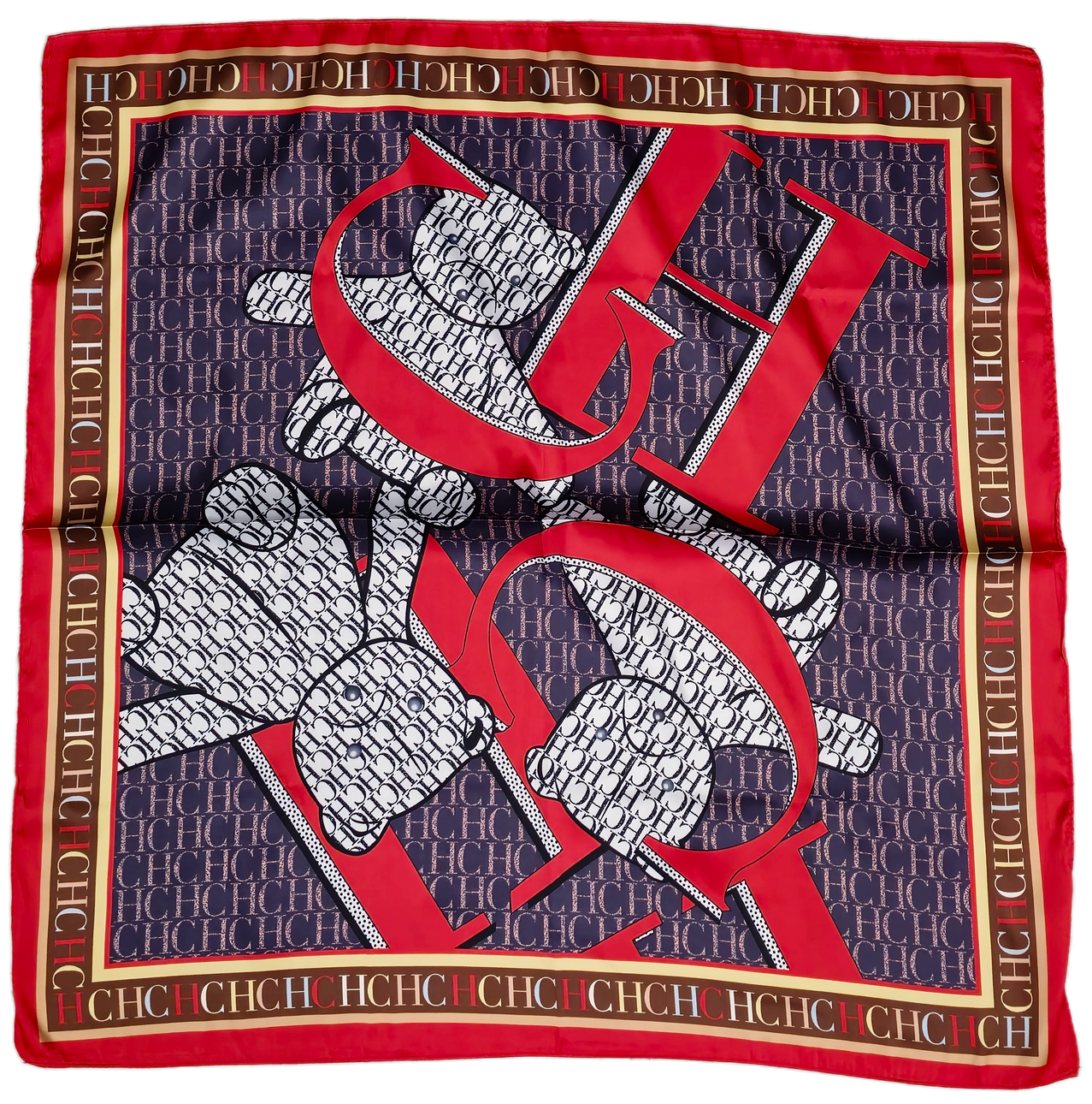 SEIDENTUCH IM CAROLINA HERRERA-STIL.