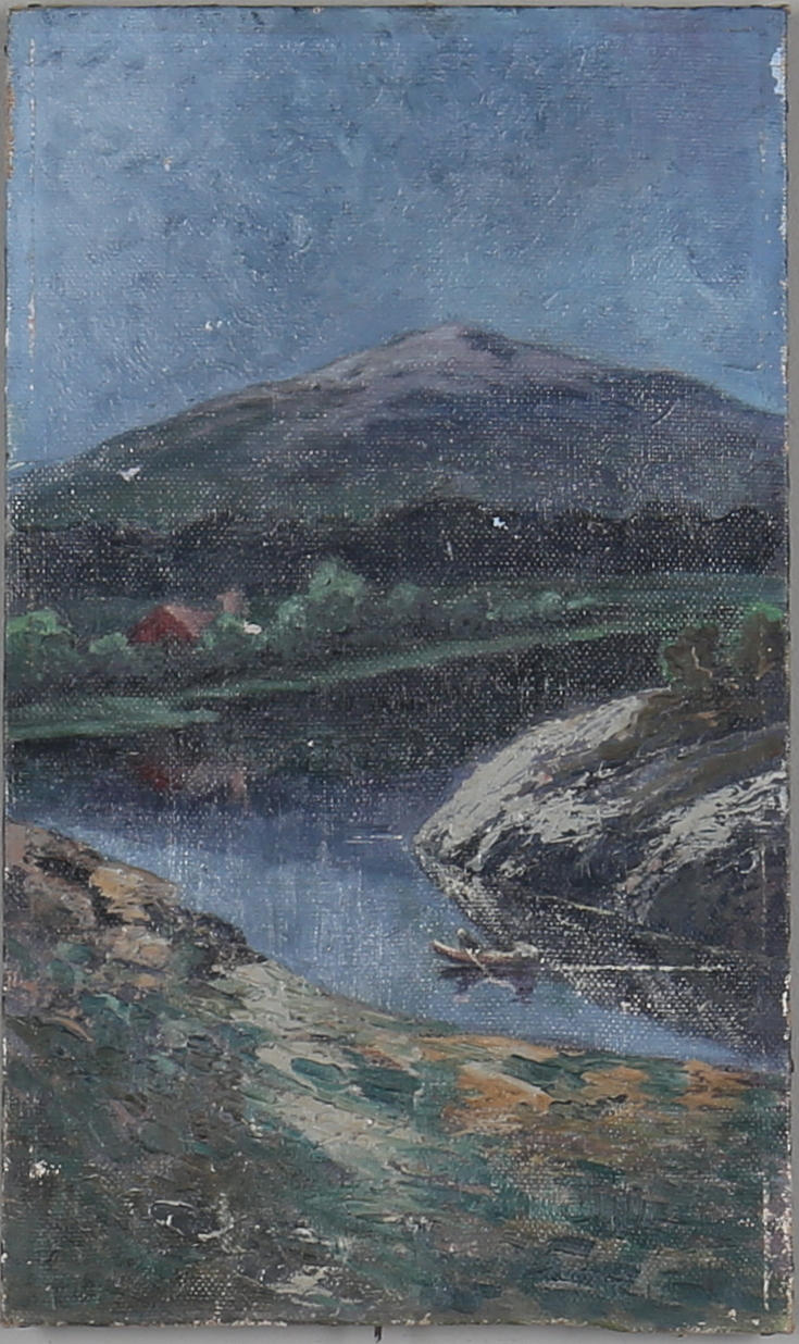 Unknown artist, oil on canvas, signed Knut Larsson.