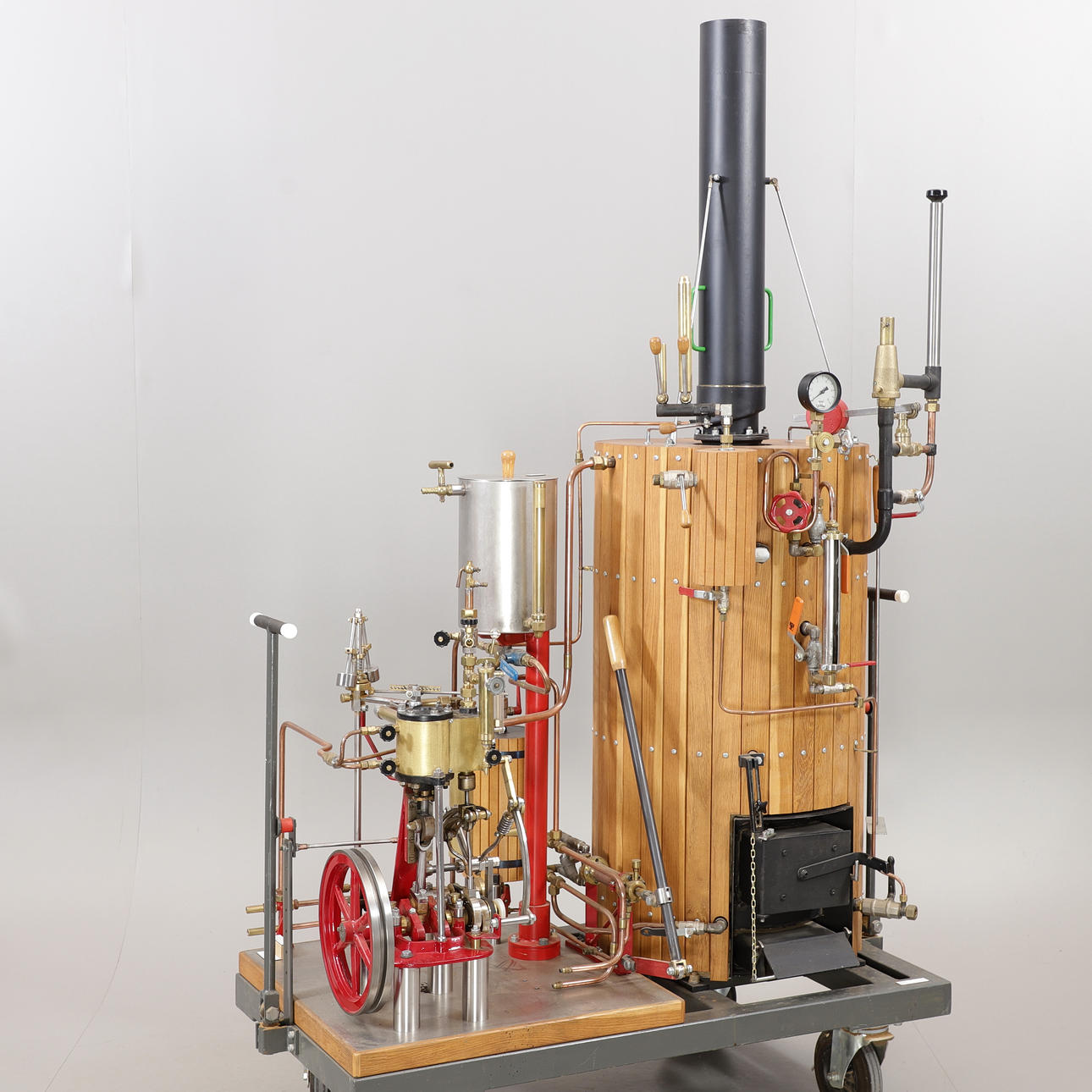 STEAM ENGINE FROM THE STEAMSHIP PER BRAHE, 1850'S.