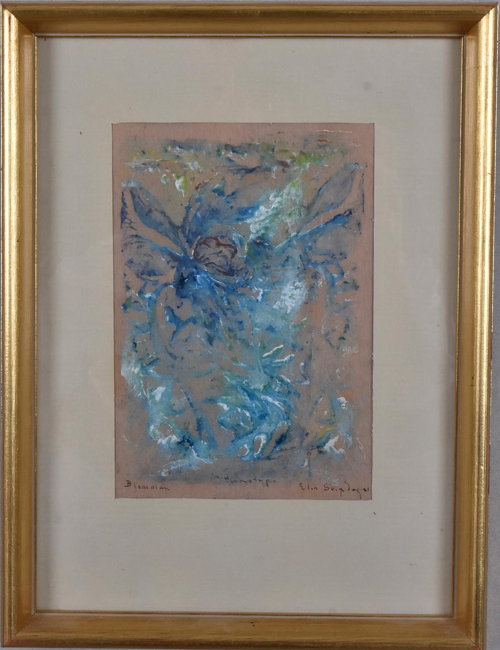 ELIN SVIPDAG. MONOTYPE, FLOWERS.