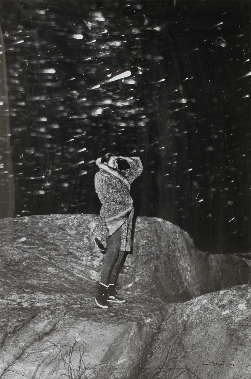 CURT WARÅS. Fotografi. "Ingrid Bergman, Dannholmen", signerad och daterad 1966.