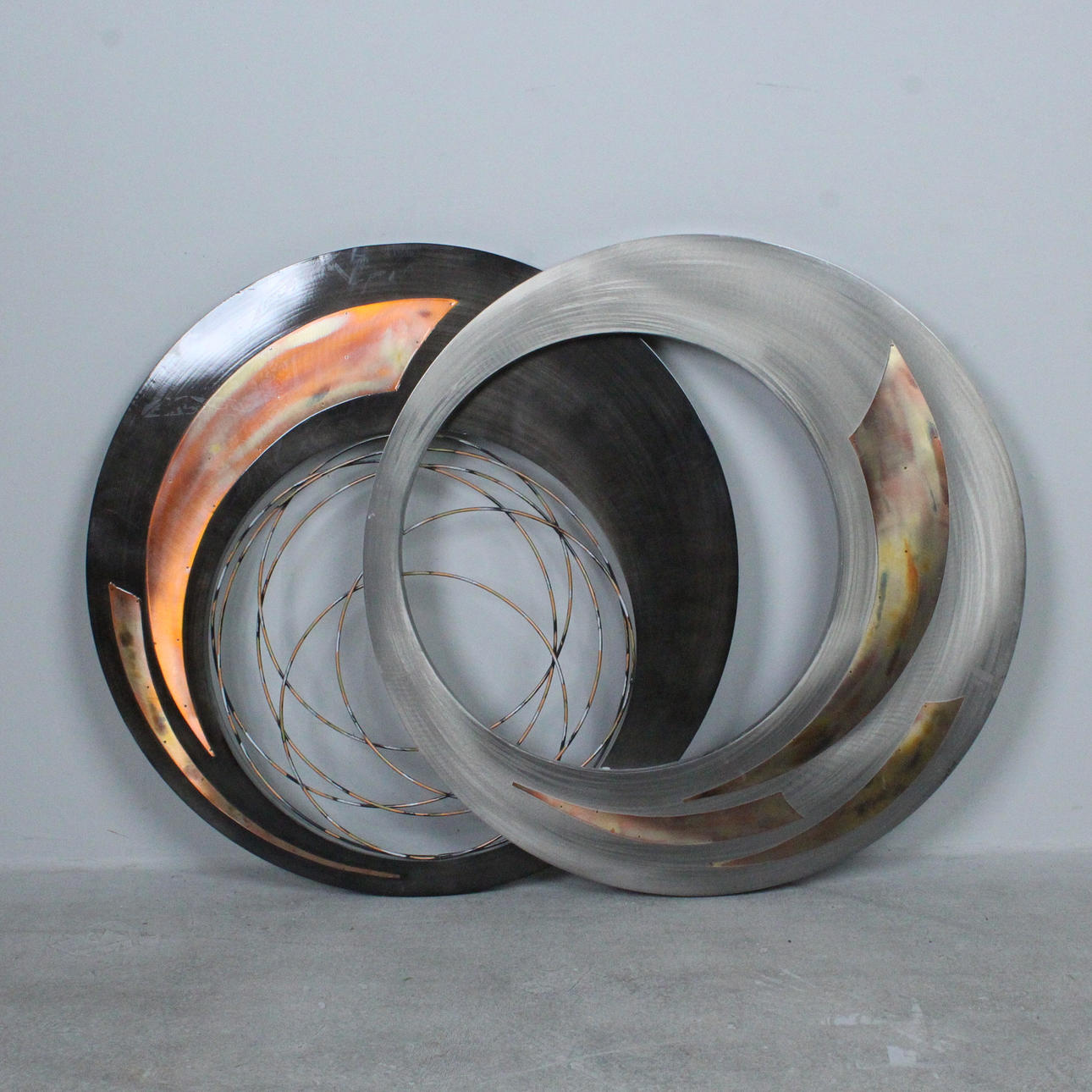 C. JERÉ. 'Connected, '2008, metal wall sculpture, signed.