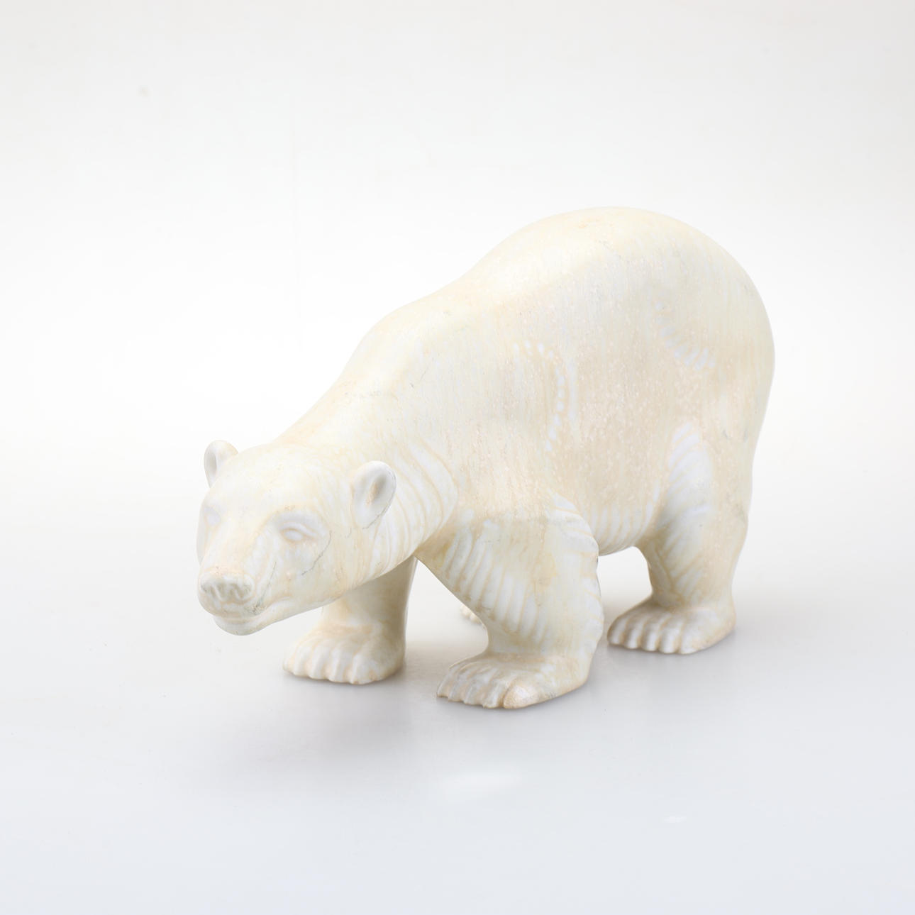 GUNNAR NYLUND. Hahmo, jääkarhu, kivitavara, Rörstrand.