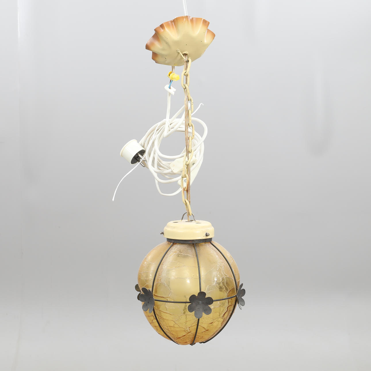 CEILING LAMP, "skansen lamp “, glass cup.