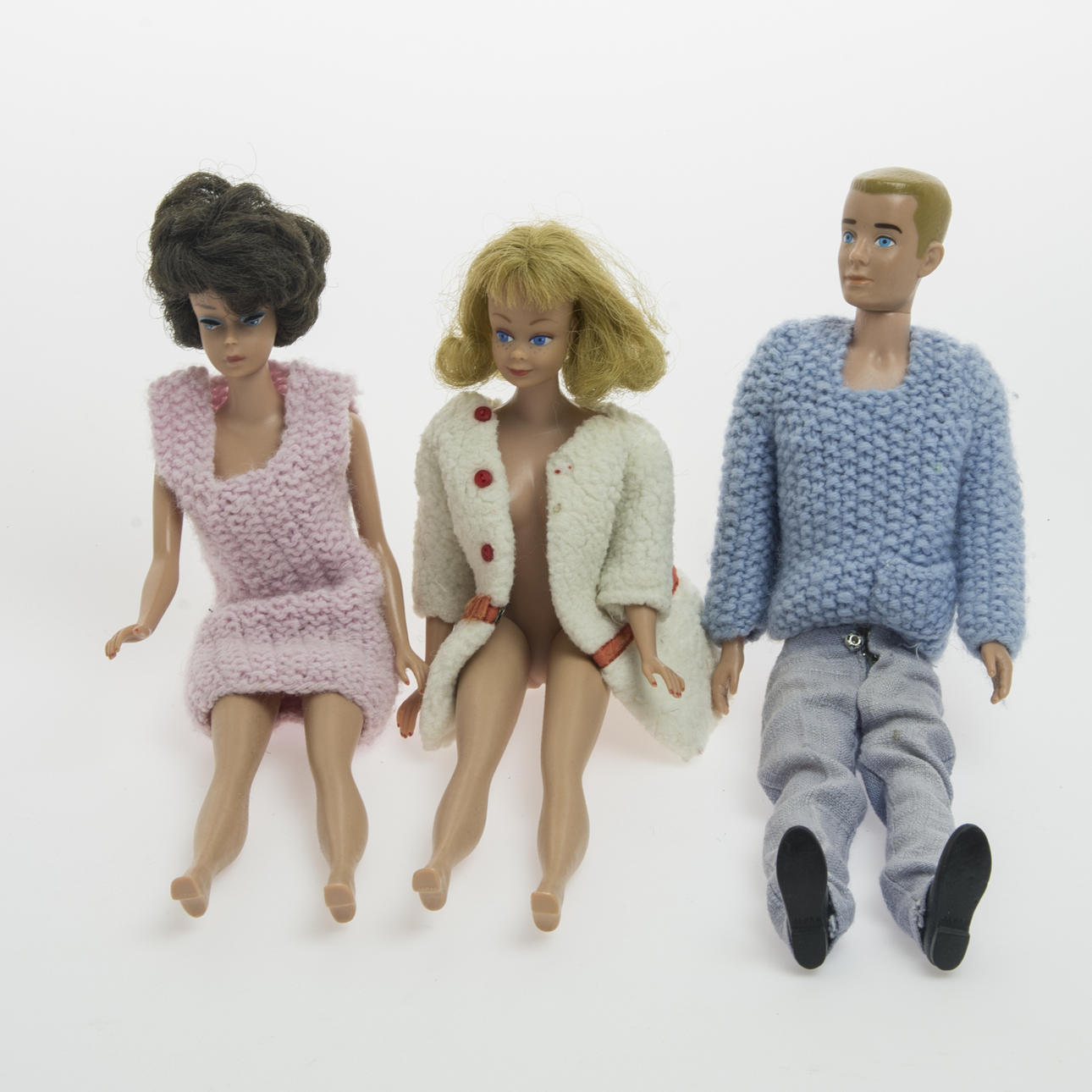 BARBIEDOCKOR, 3 stycken, "Midge" samt "Ken".