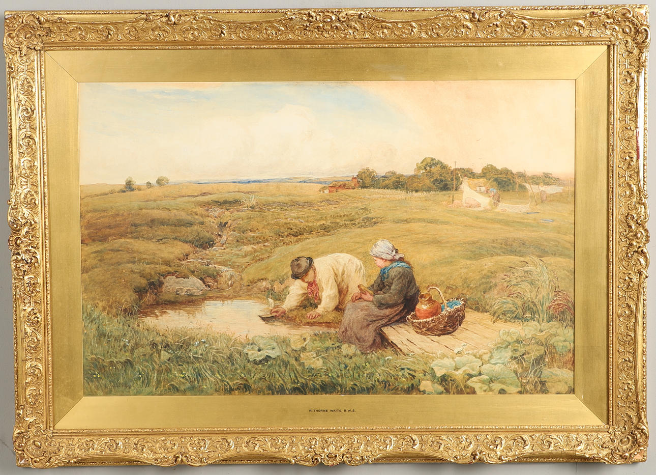 ROBERT THORNE WAITE R.W.S. (1843-1935). THE IDLERS.