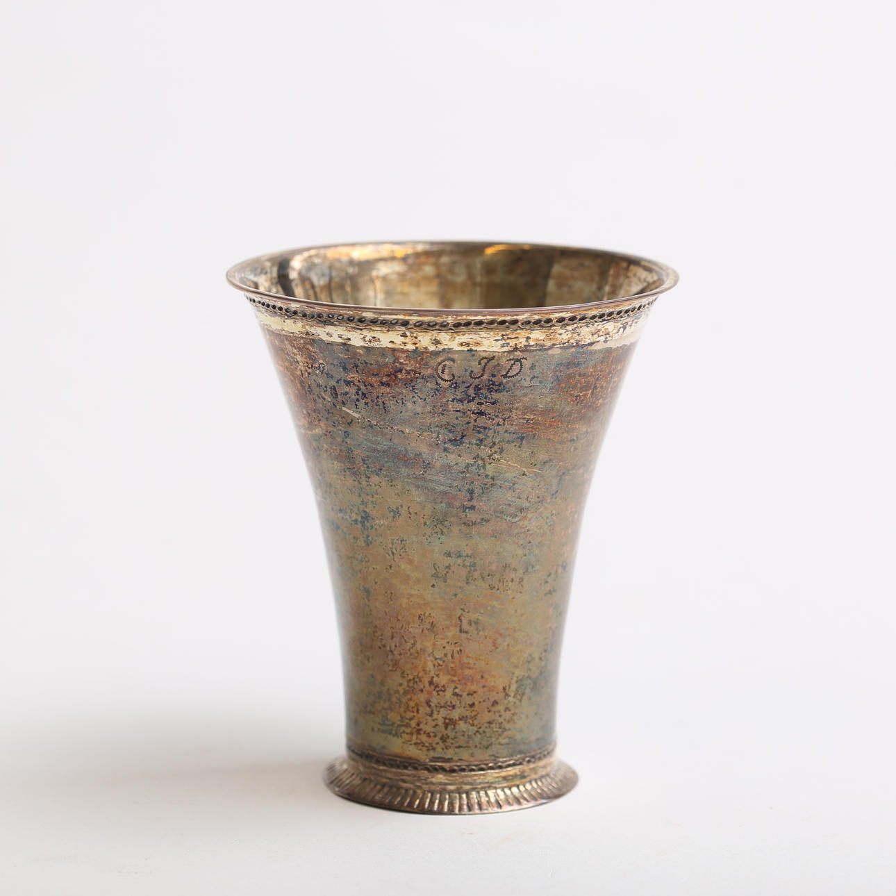 A beaker, silver, signed IFH, 1777.