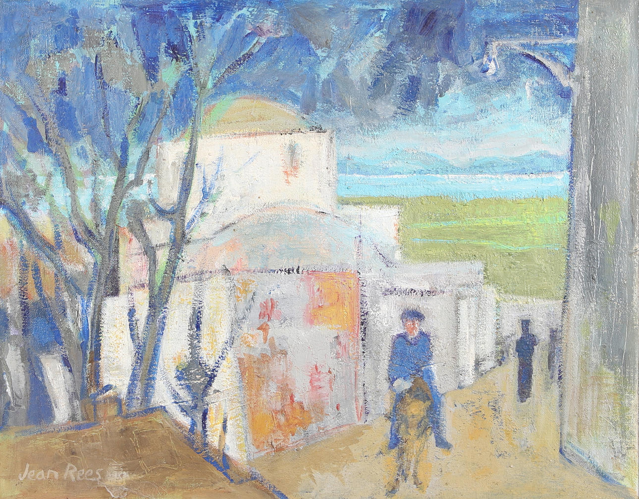 JEAN REES ARWA (1914-2004). LINDOS, RHODES. Art - Paintings - Auctionet