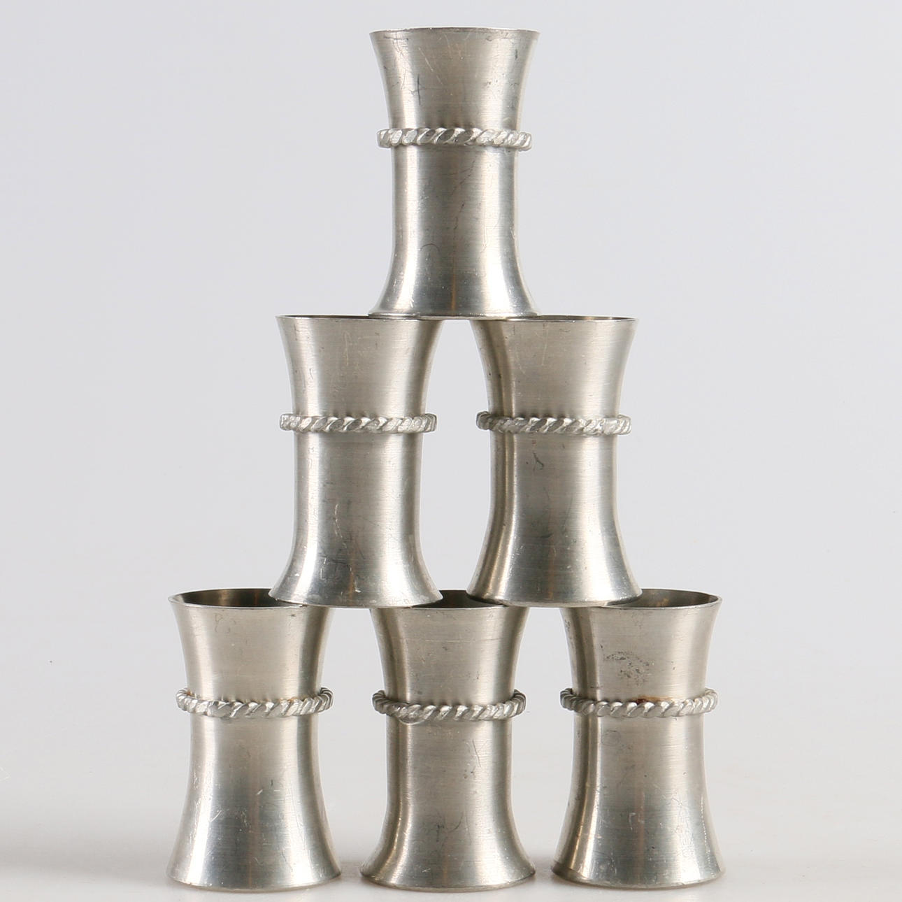 SNAPSGLAS, 6 st. Tenn, Bernadotte, GAB, 1900-tal.