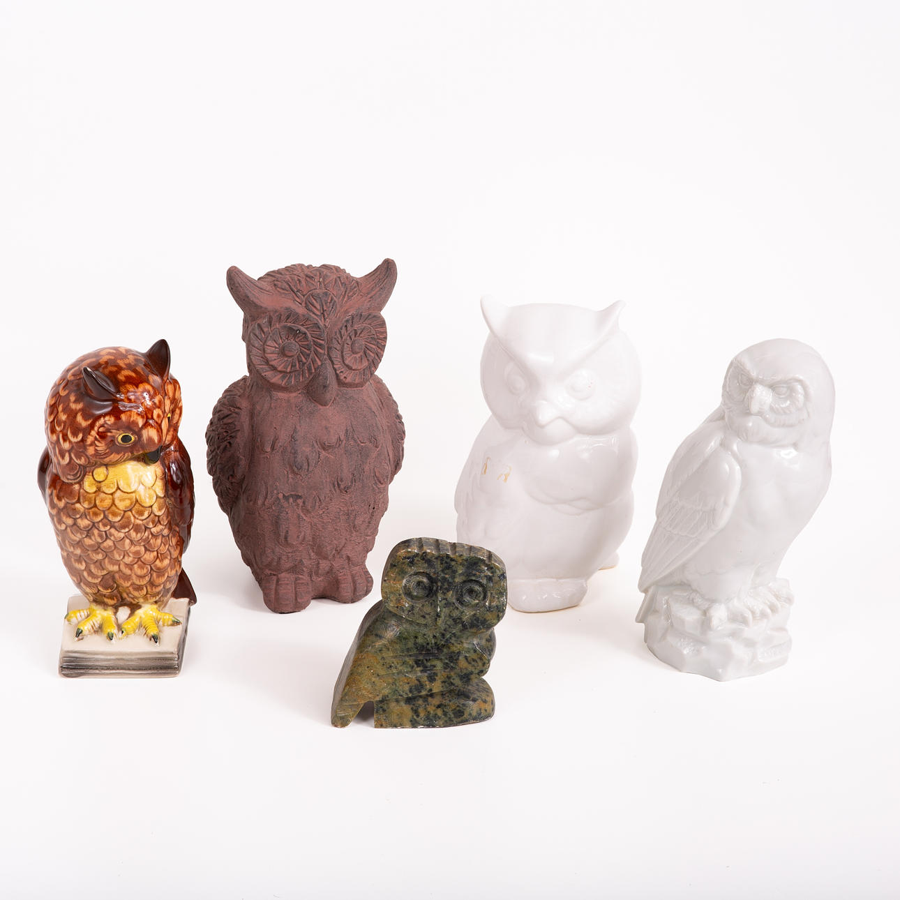 FIGURINER, 5 st. Ugglor.