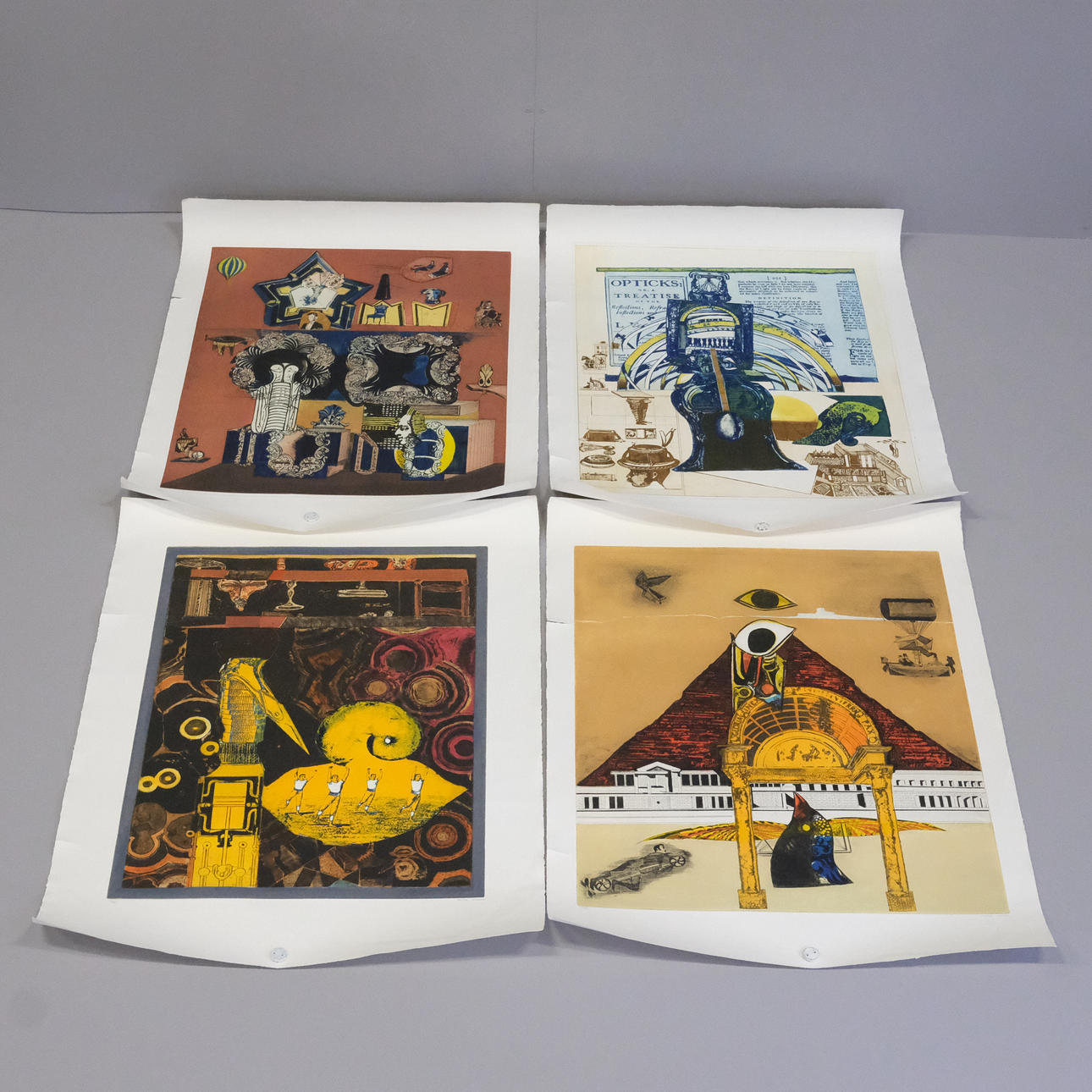 ENDRE NEMES. FOUR LITHOGRAPHIC SHEETS.