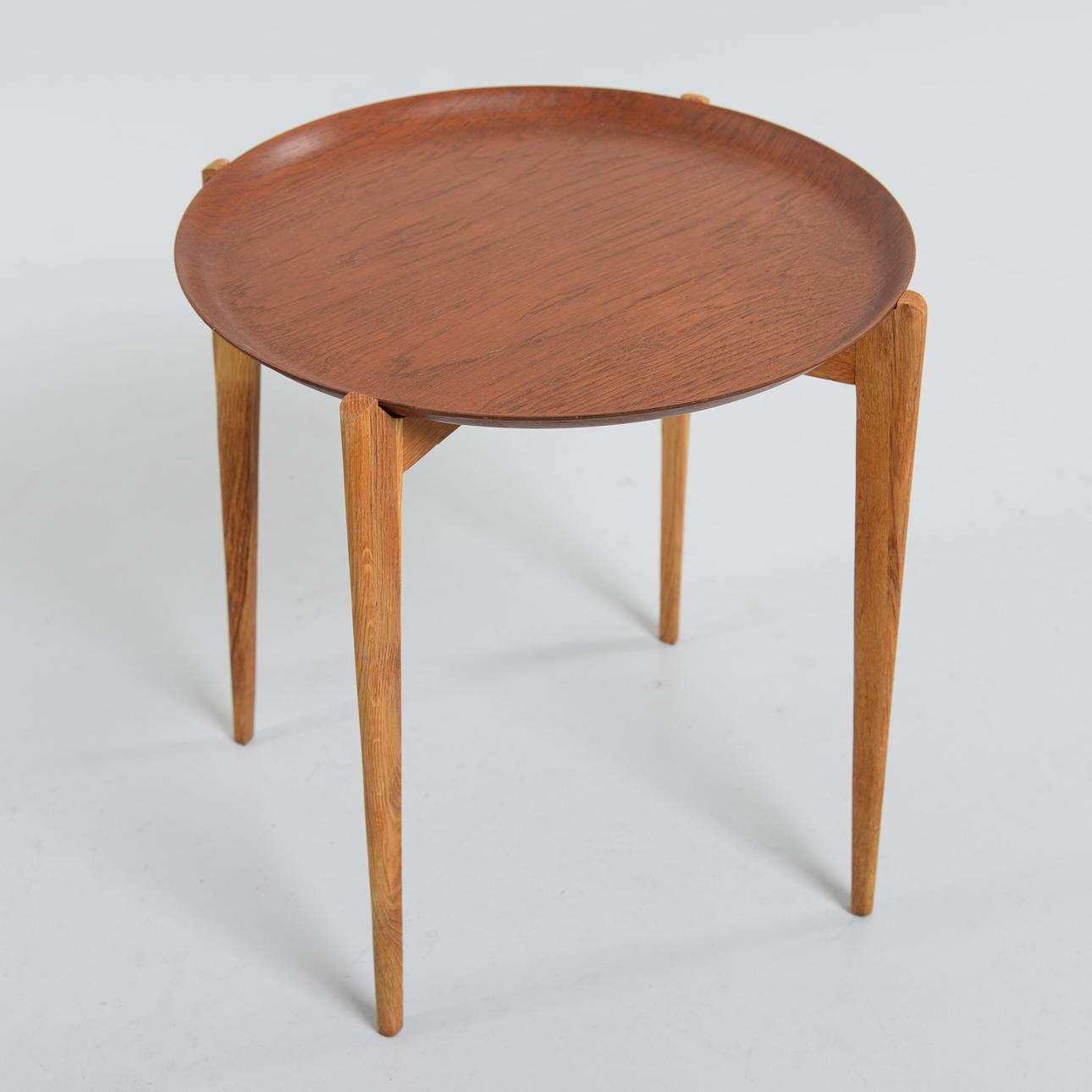 A Swedish teak tray table, 1950s.