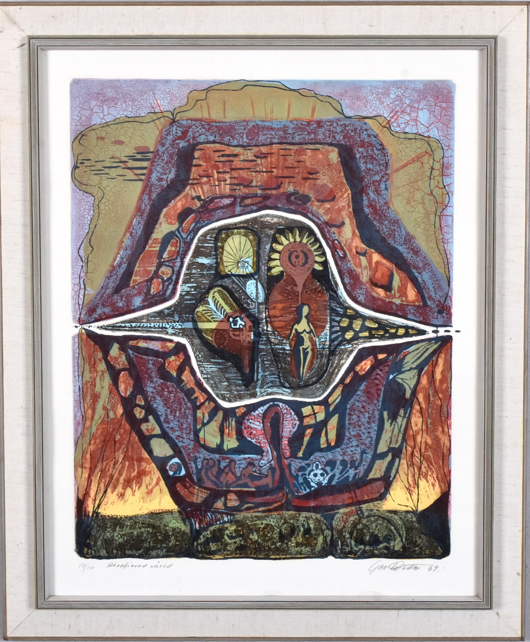 GEO WIDE. COLOR LITHOGRAPHY, ATROPHIED WORLD.