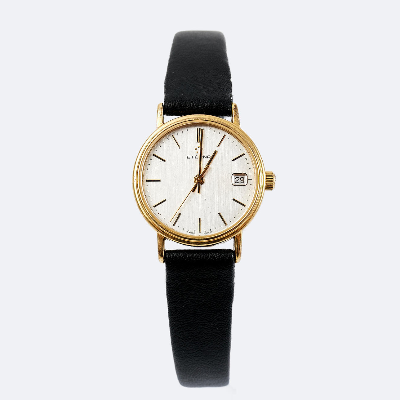 WRISTWATCH, Eterna, case in 18 k gold, quartz.
