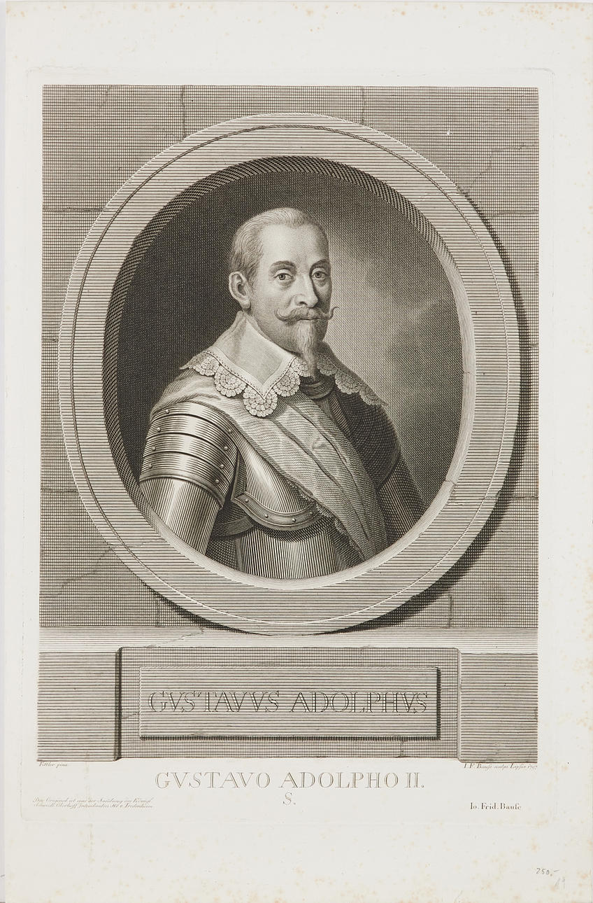 GUSTAV II ADOLF, GRAVERING, 1797.