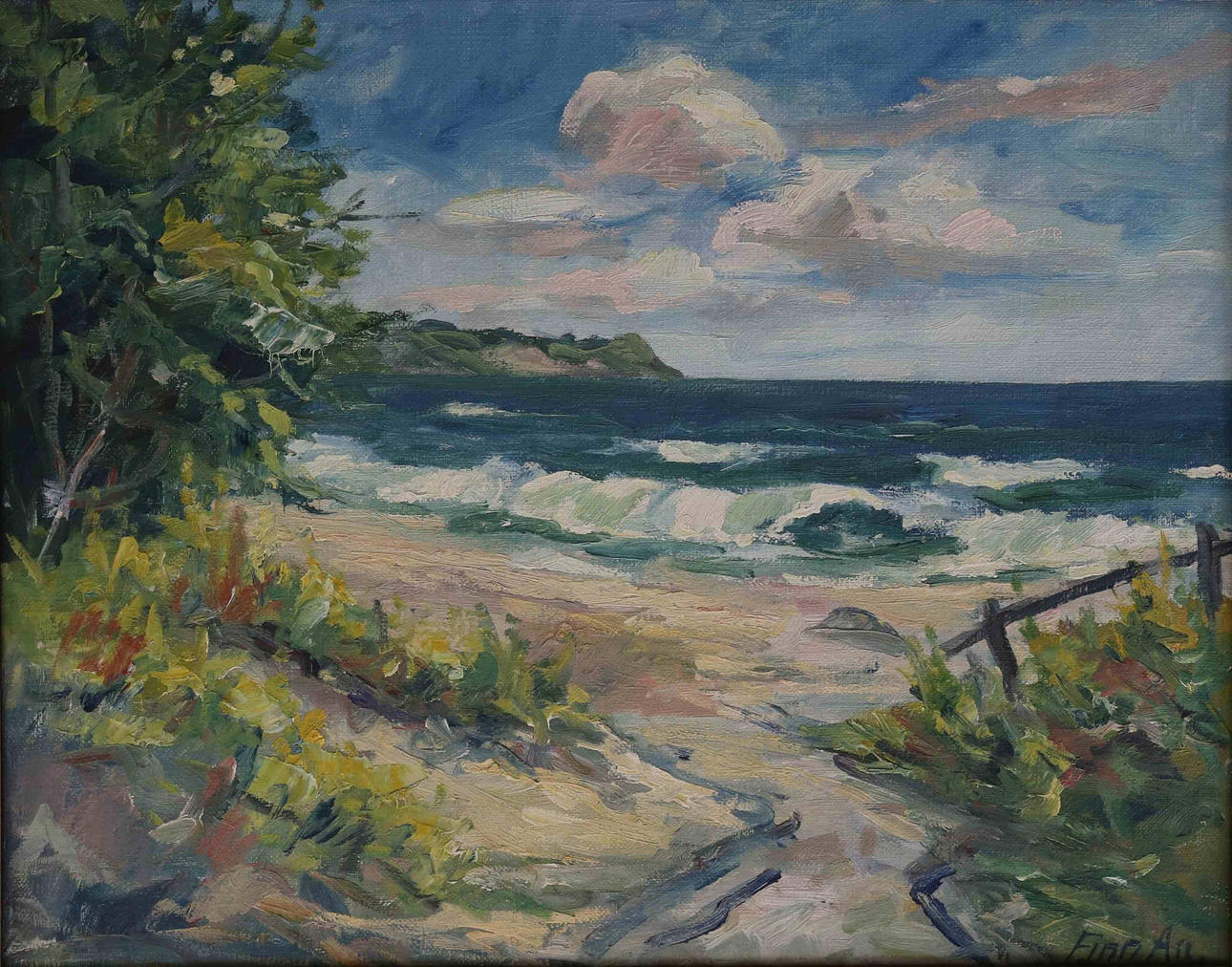 FINN ANDERSEN. OLJA PÅ DUK.