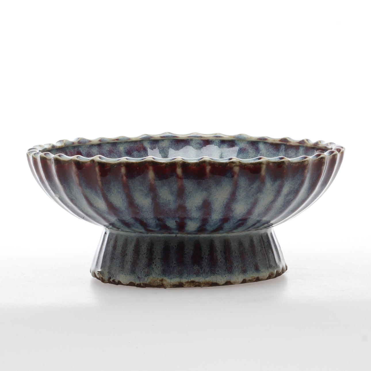 SKÅL, på fot, porslin, Kina.