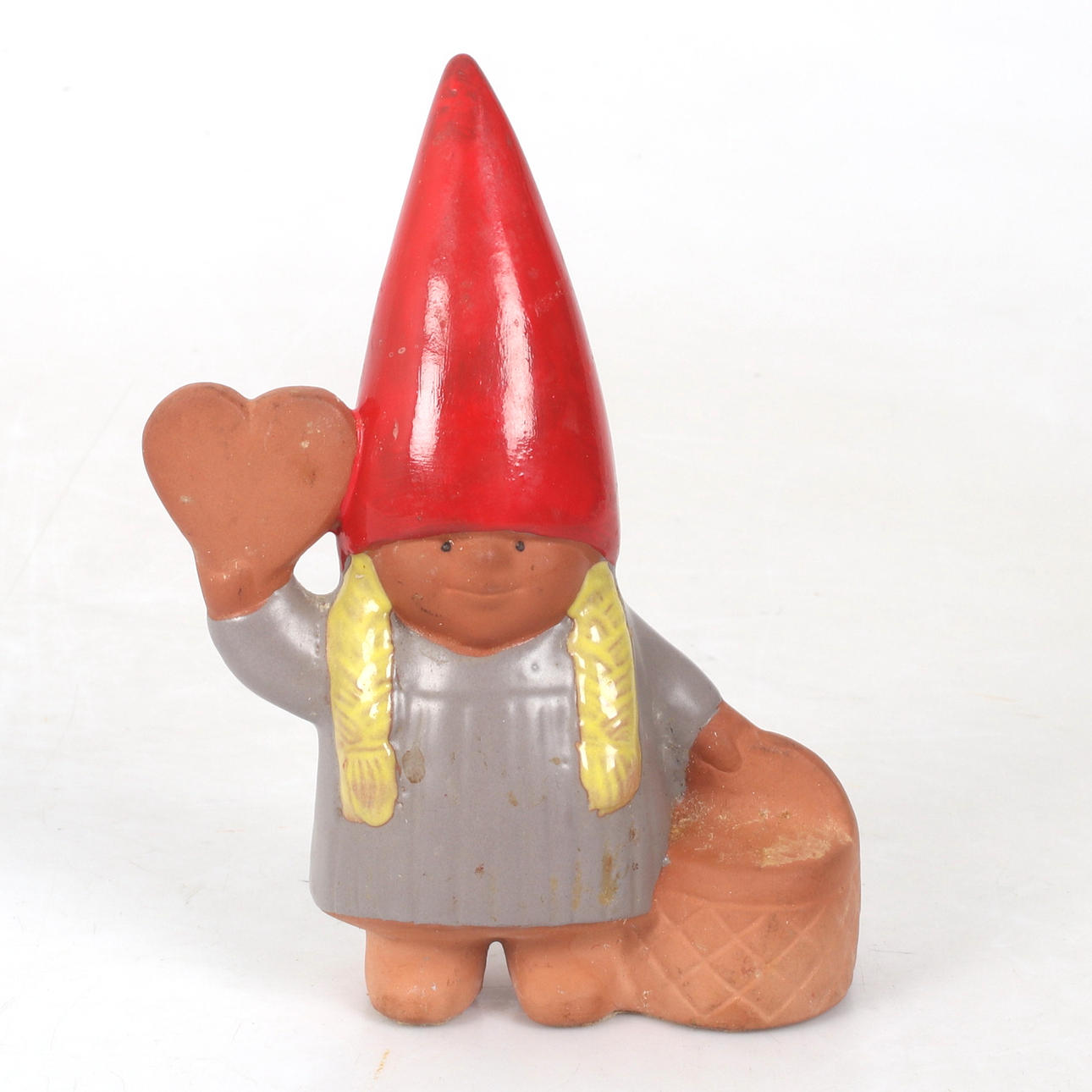 LISA LARSON. Ljusstake, tomteflicka, keramik, Jie Gantofta.