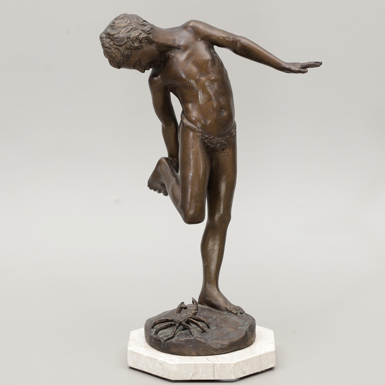 A bronze sculpture, “The Crab”, Da Lotto, first half of the 20th