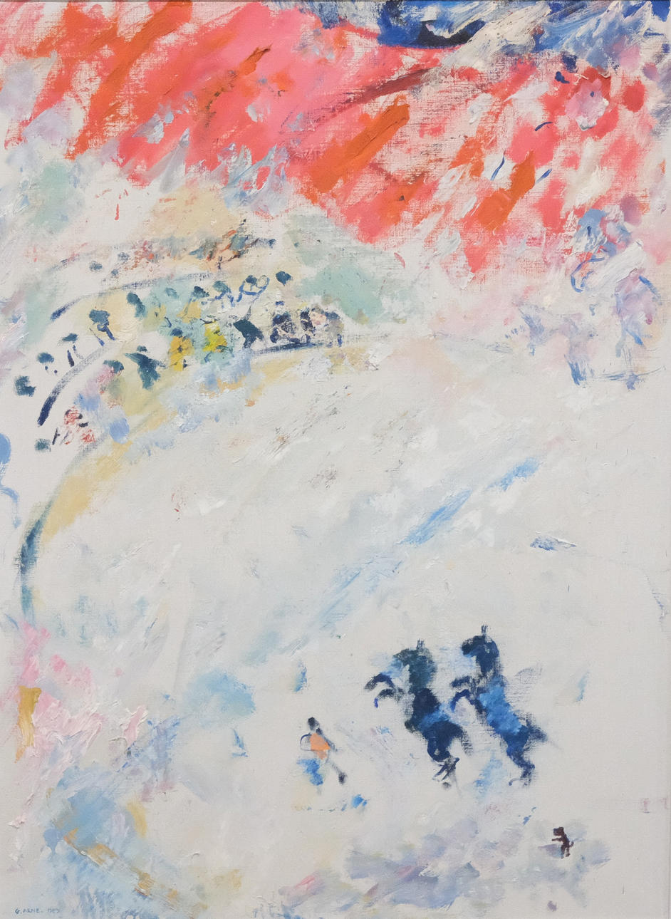 GUSTAV ARNE. “CIRCUS”, OIL ON CANVAS.