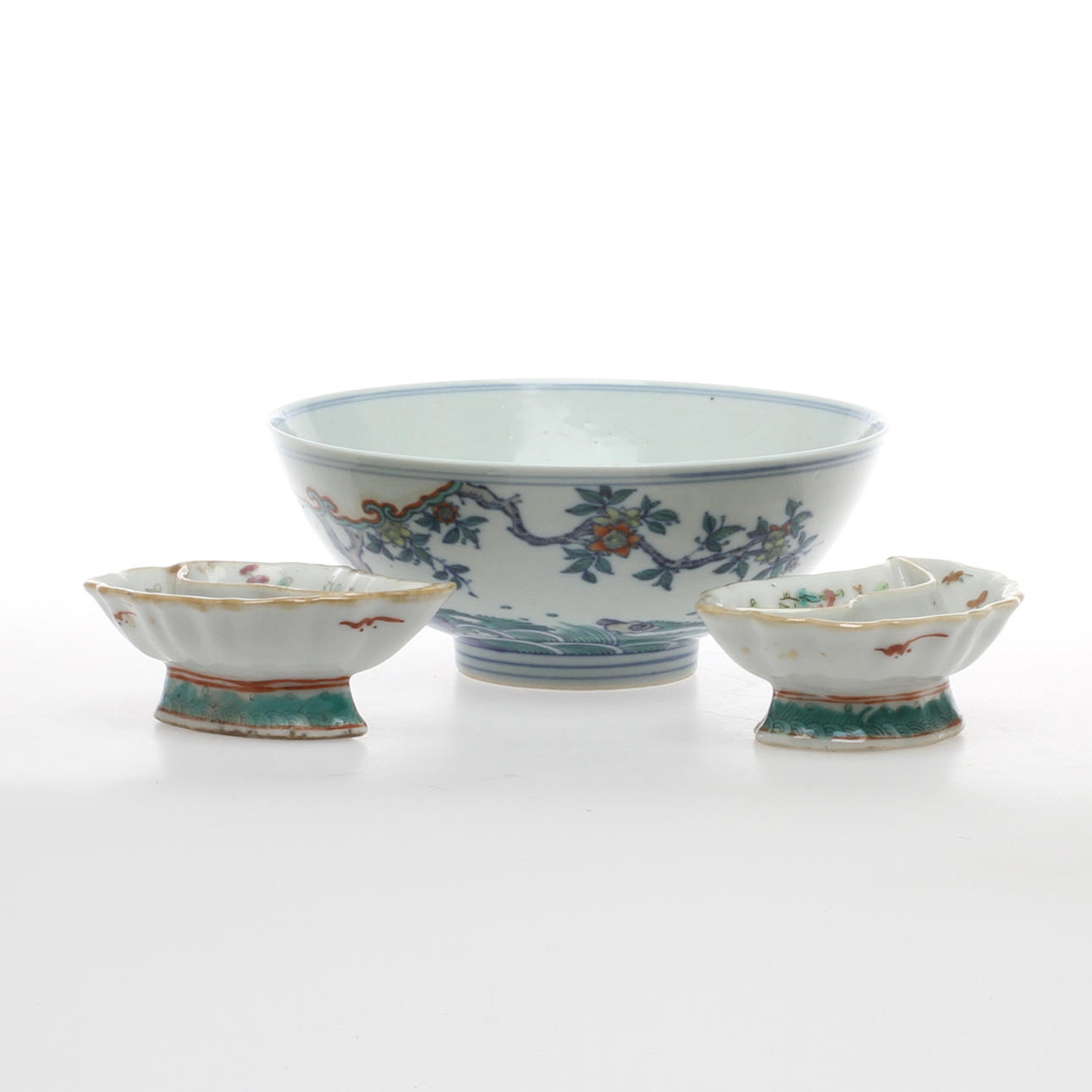 SKÅLAR, 3 st, porslin, Kina.